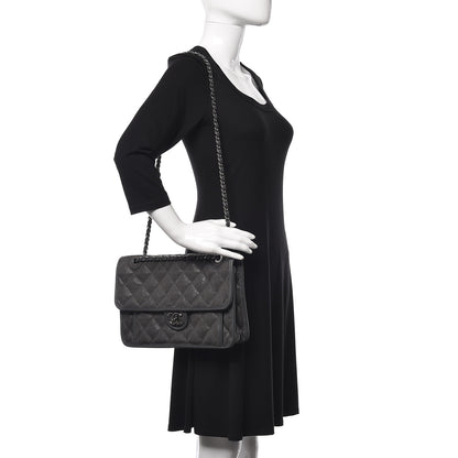 Chanel Caviar Quilted Large French Riviera Flap Dark Grey 2 of 10