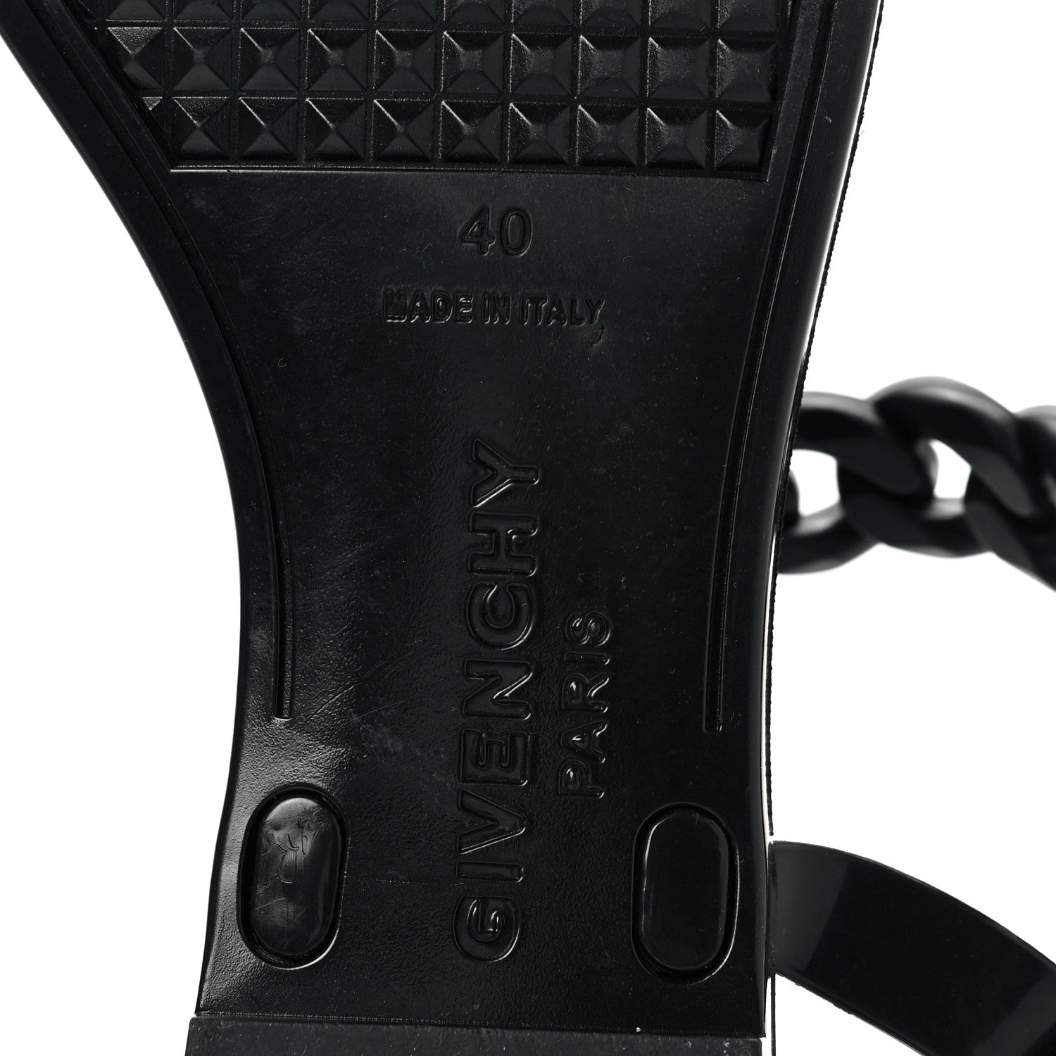 Givenchy Jelly Chain Nea Sandal Flats 40 Black 6 of 8