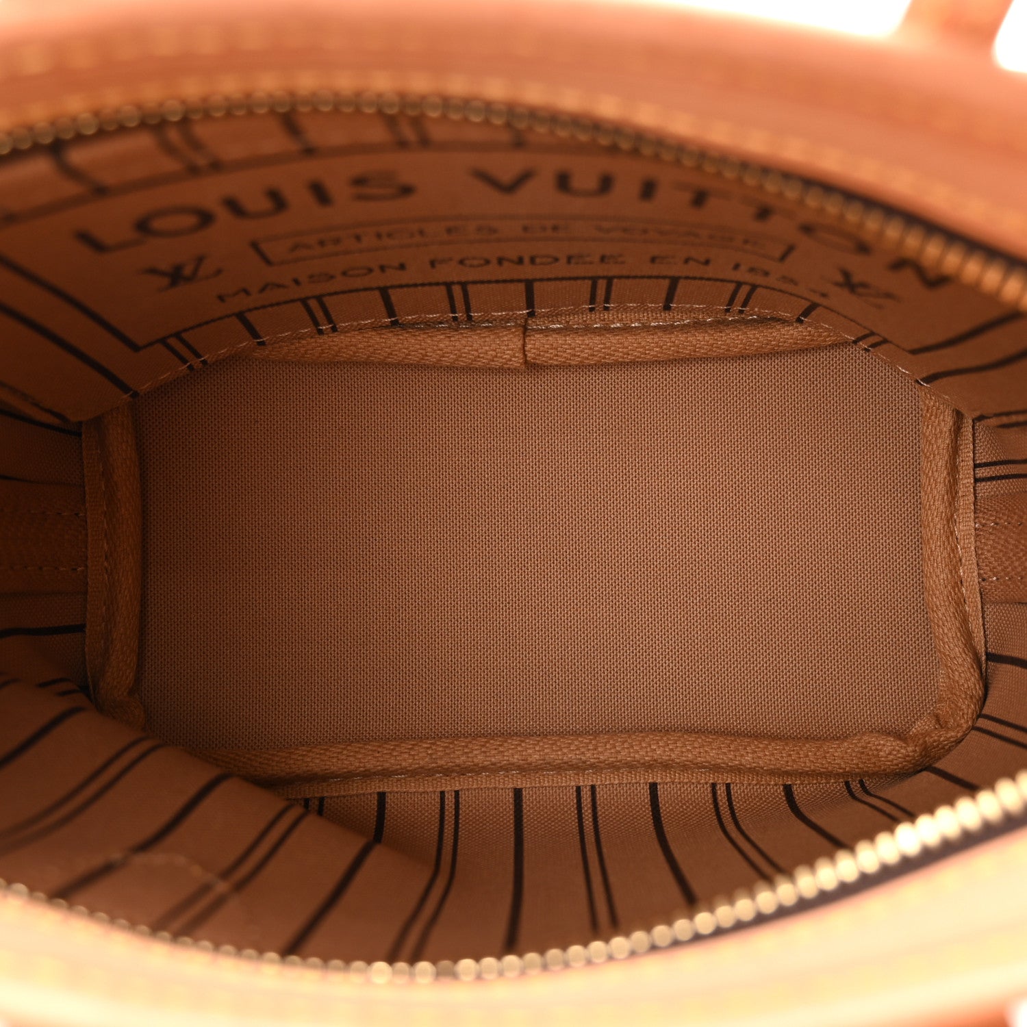 Louis Vuitton Monogram Neverfull BB Beige 6 of 10