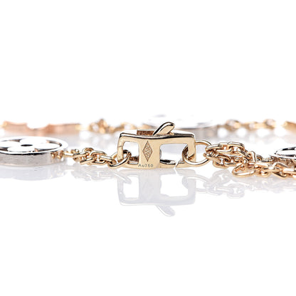 Louis Vuitton 18K Yellow White Pink Gold Diamond Idylle Blossom Bracelet 4 of 4