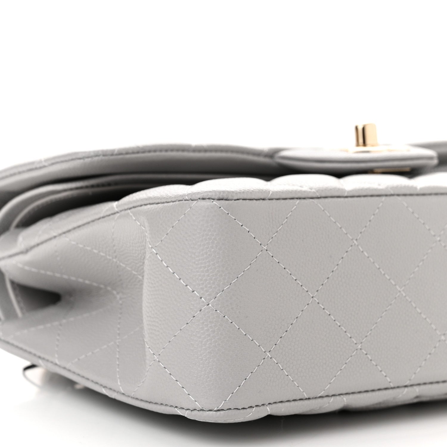 Chanel Caviar Quilted Small Double Flap Grey 6 of 11
