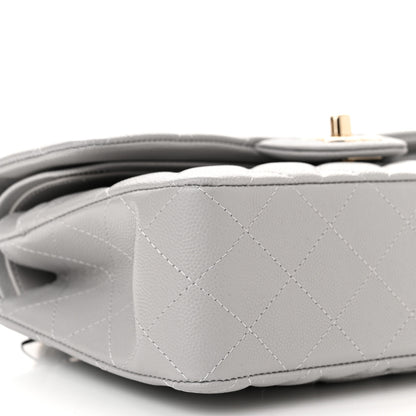 Chanel Caviar Quilted Small Double Flap Grey 6 of 11