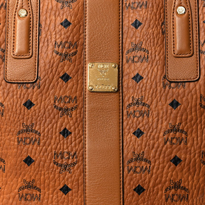 MCM Visetos Medium Liz Reversible Shopper Tote Cognac 9 of 13