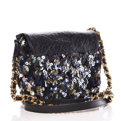 Marc Jacobs Sequins Tweed Mini Debbie Crossbody Bag Black 3 of 9