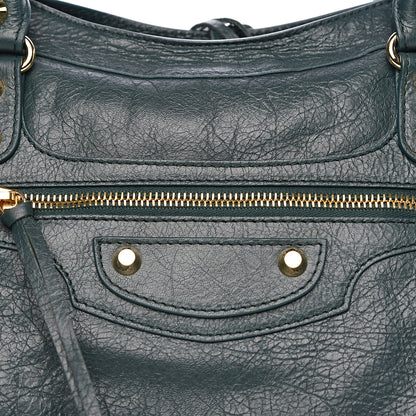 Balenciaga Agneau Classic Gold Hardware City Vert Malachite 8 of 10