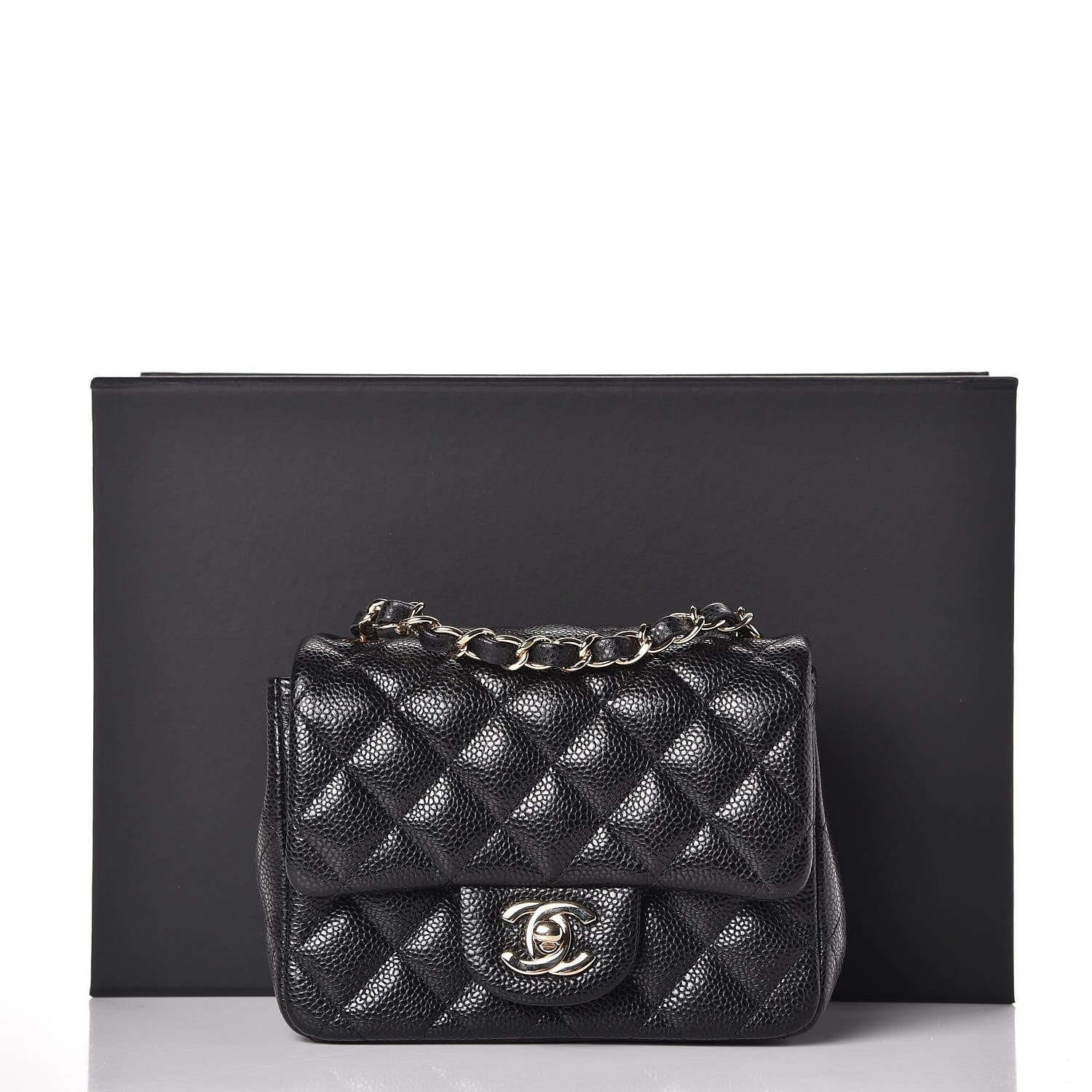 Chanel Caviar Quilted Mini Square Flap Black 8 of 8