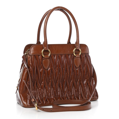 Miu Miu Matelasse Lux Tote Palissandro 3 of 8