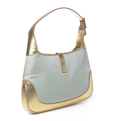 Gucci Metallic Calfskin Jackie O Hobo Gold 3 of 11