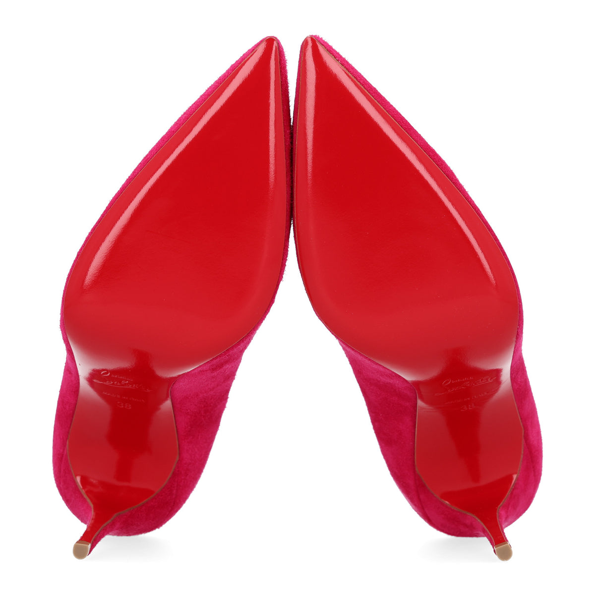Christian Louboutin Veau Velours Kate Max 100 Pumps 38 Bomba 7 of 10