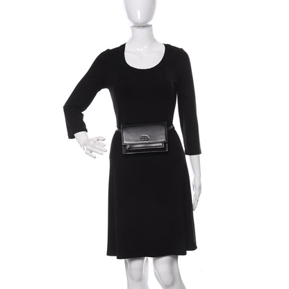 Balenciaga Shiny Box Calfskin Monochrome XS Sharp Belt Bag Black 2 of 12