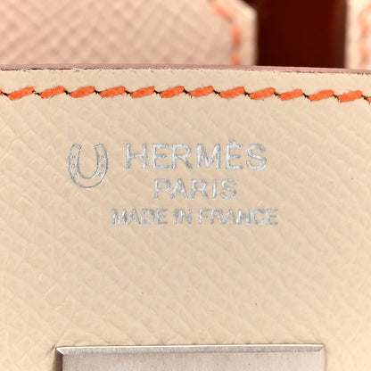 Hermes Epsom Horseshoe Birkin 30 Craie Feu 6 of 12