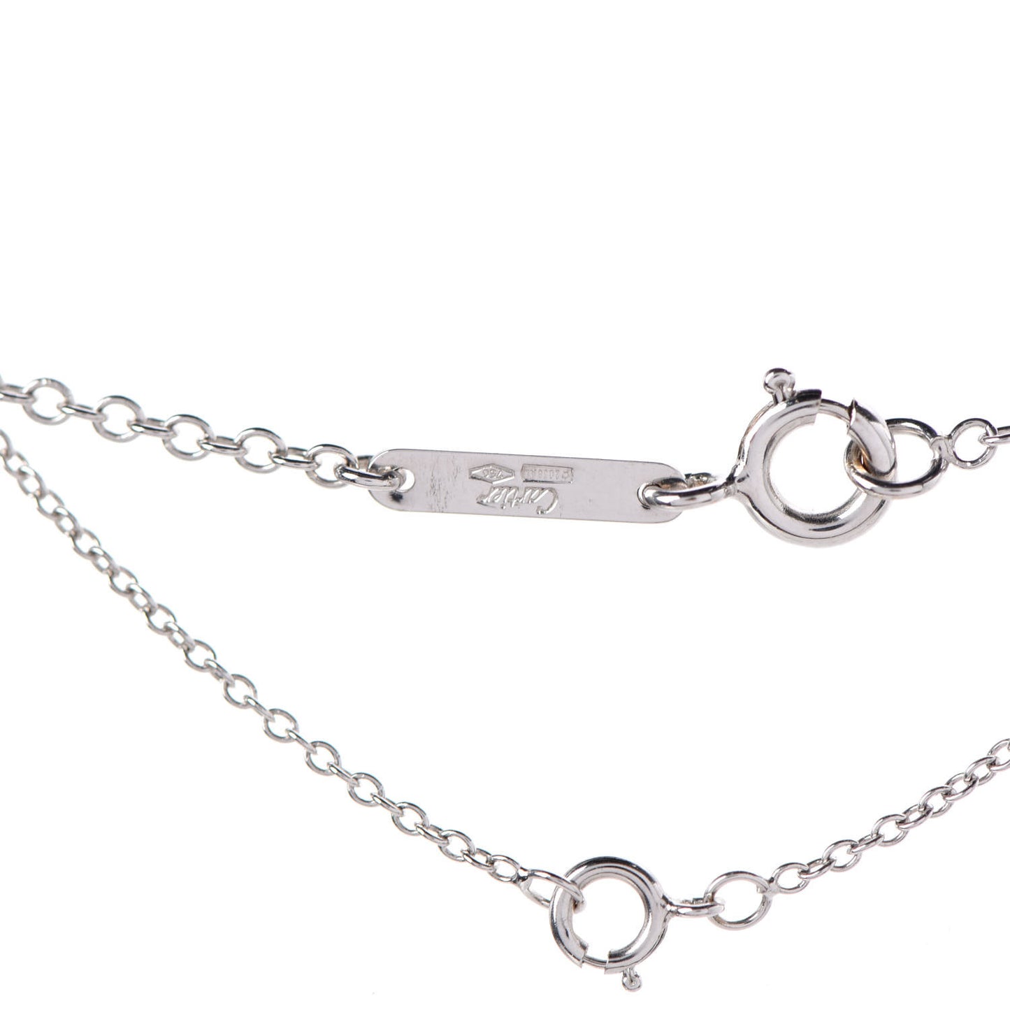 18K White Gold Diamond .41ctw Hindu Floral Pendant Necklace