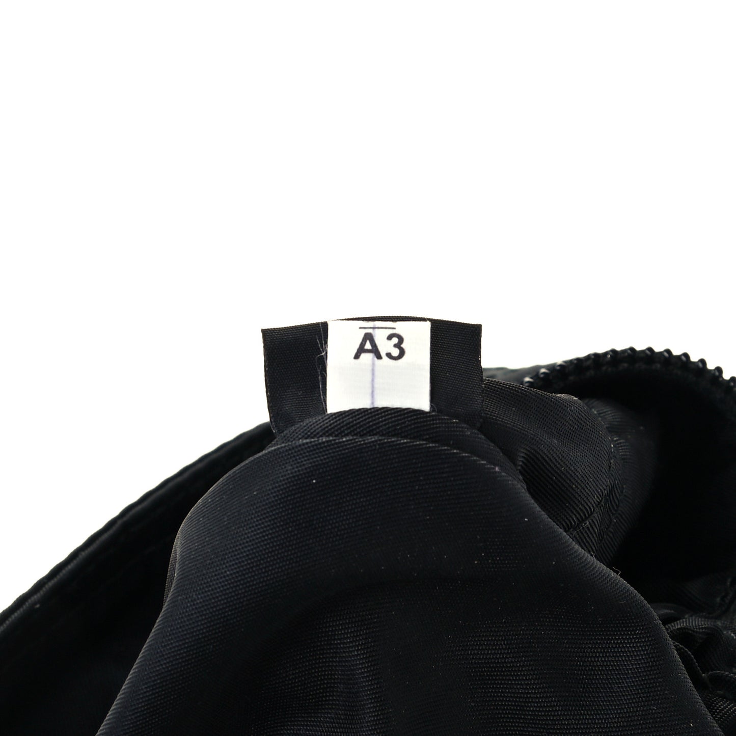 Tessuto Nylon Saffiano Flat Messenger Bag Black