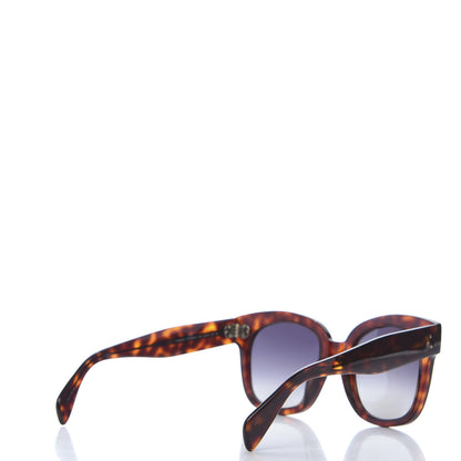 Celine Acetate Polarized Square Sunglasses CL40002U Tortoise 3 of 7