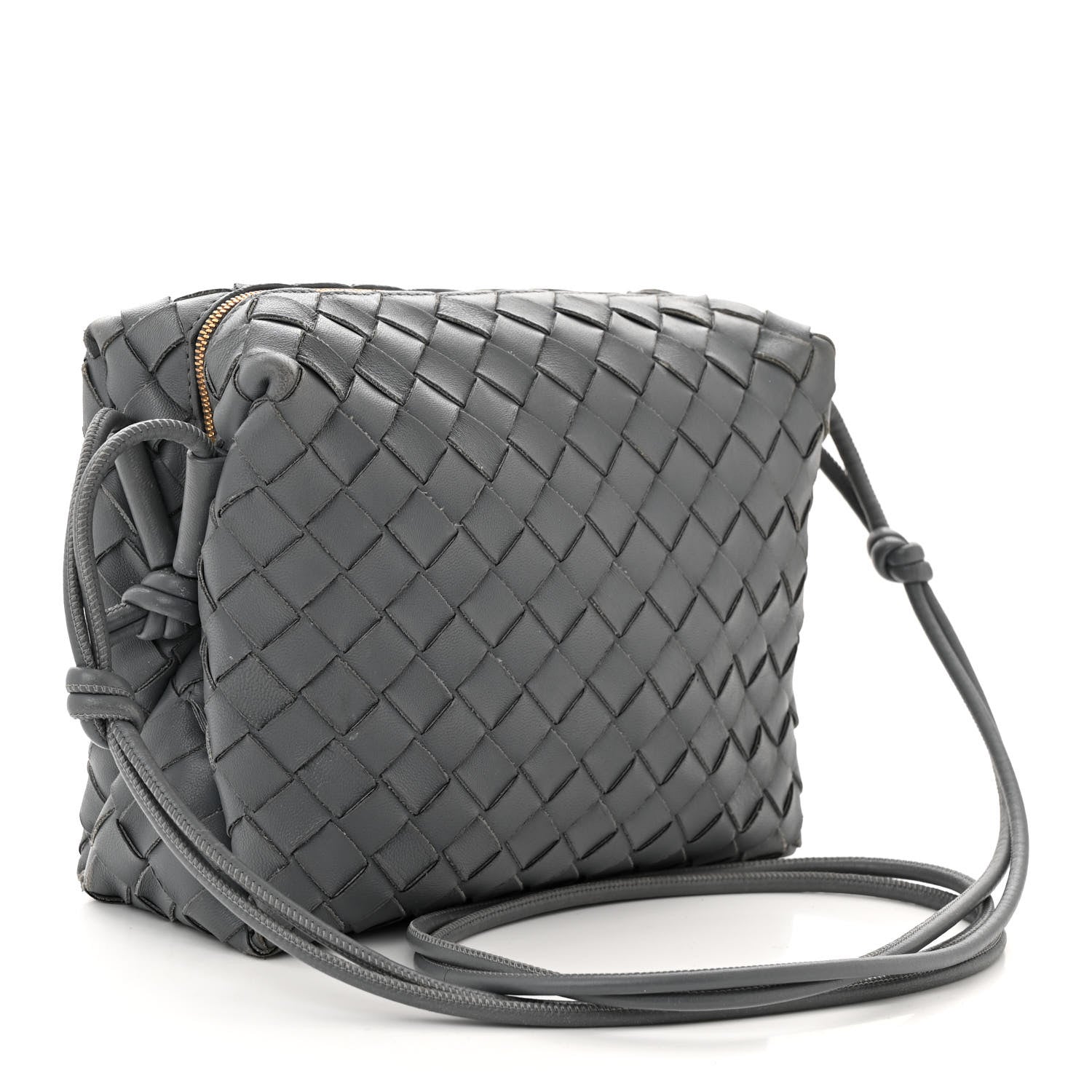 Bottega Veneta Nappa Intrecciato Small Loop Camera Bag Thunder 3 of 12
