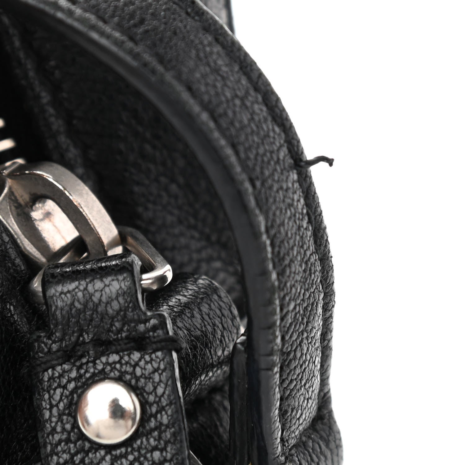 Saint Laurent Lambskin Monogram Embossed Small Lou Camera Bag Black 10 of 11