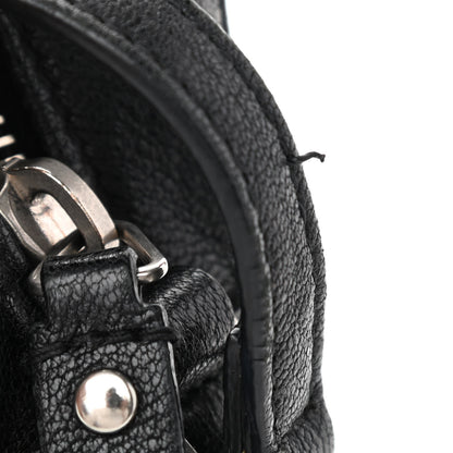 Saint Laurent Lambskin Monogram Embossed Small Lou Camera Bag Black 10 of 11