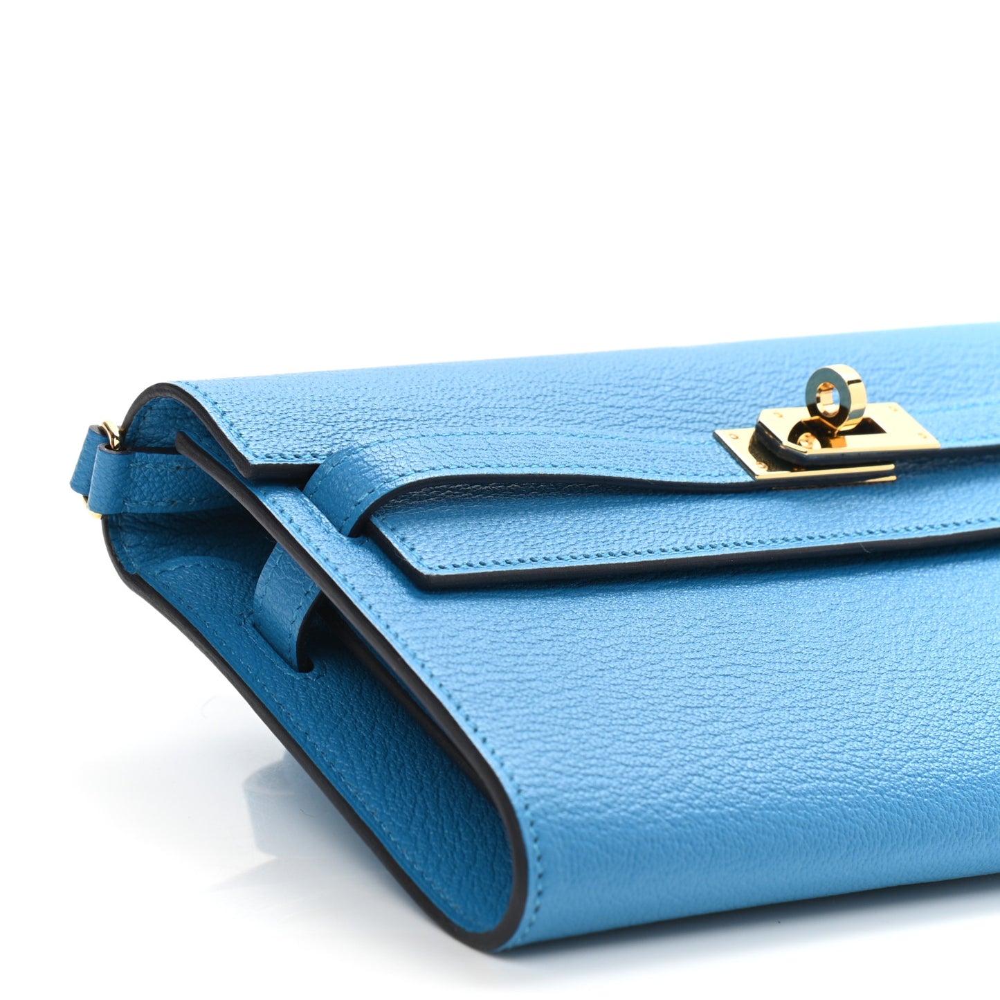 Chevre Mysore Kelly Wallet To Go Bleu Zanzibar