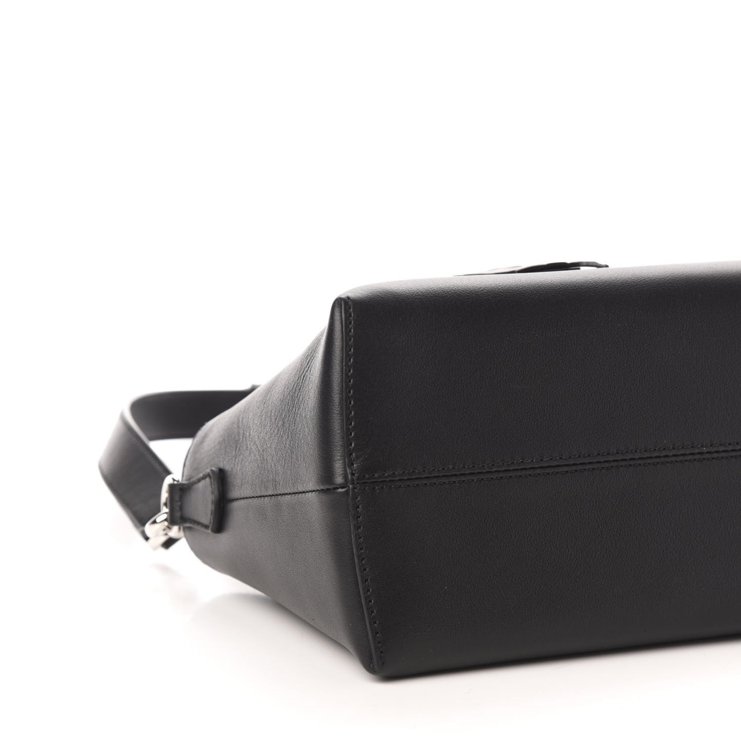 Vitello Dolce Bi-Color FF 1974 Embossed Medium By The Way Boston Bag Black Maya