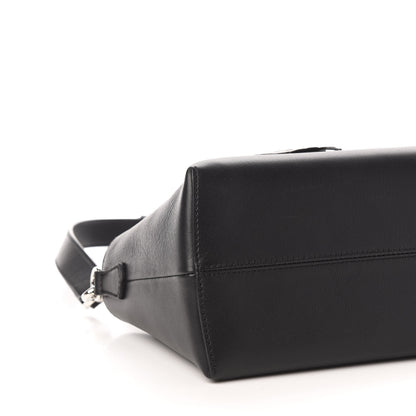 Fendi Vitello Dolce Bi-Color FF 1974 Embossed Medium By The Way Boston Bag Black Maya 8 of 10
