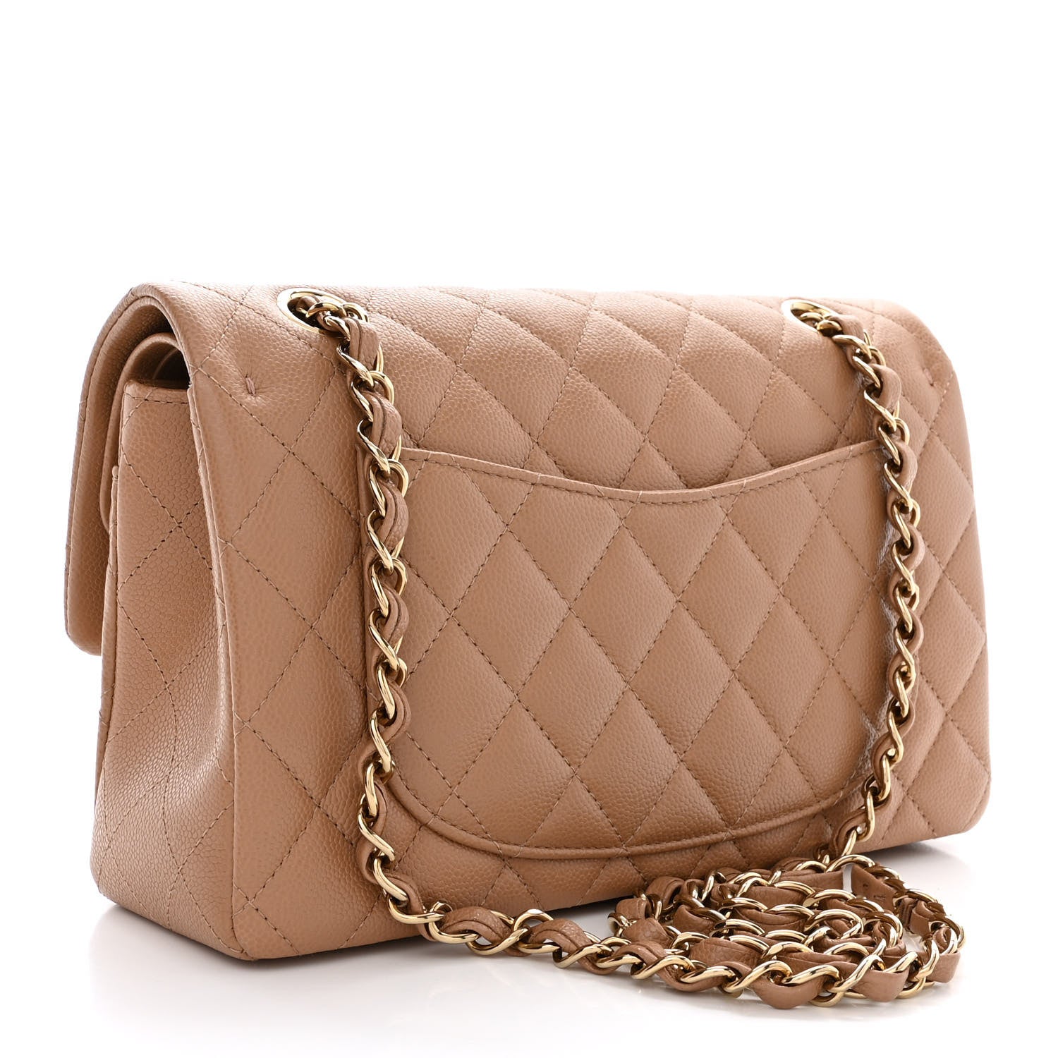 Chanel Caviar Quilted Small Double Flap Dark Beige 3 of 13