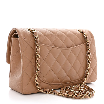 Chanel Caviar Quilted Small Double Flap Dark Beige 3 of 13