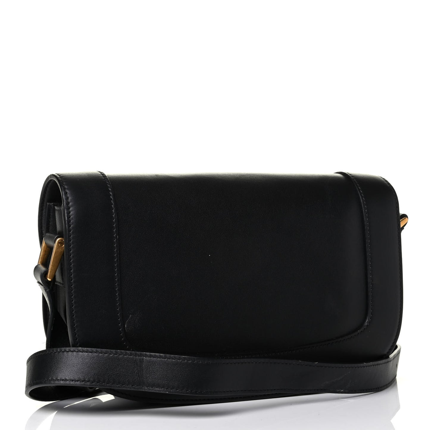 Smooth Calfskin Supervee Shoulder Bag Black
