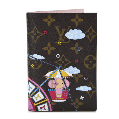 Louis Vuitton Monogram 2020 Christmas Animation Big Wheel Passport Cover Rose Ballerine 1 of 8