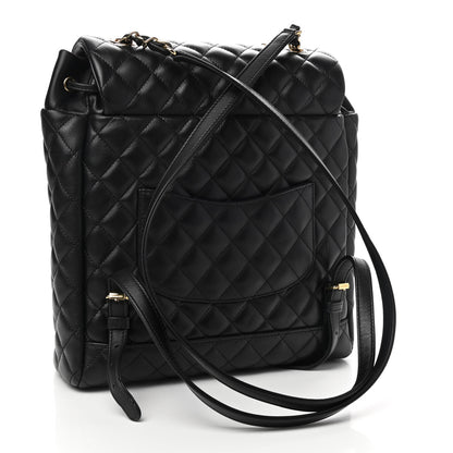 Chanel Quilted Large Urban Spirit Backpack Black 3 of 10