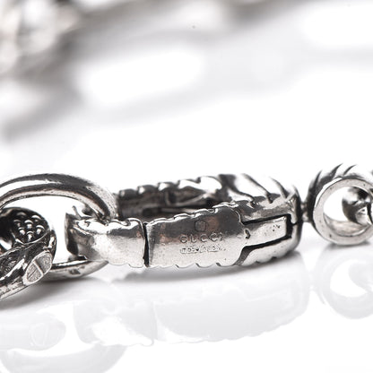 Gucci Sterling Silver Textured Interlocking G Charm Bracelet 4 of 4