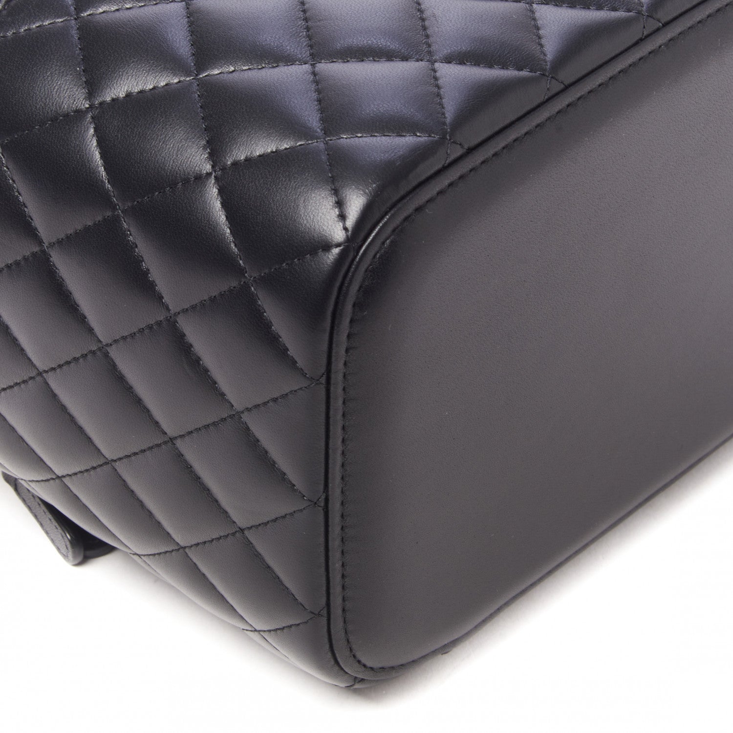 Chanel Lambskin Quilted Large Vanity Pouch Black 6 of 10