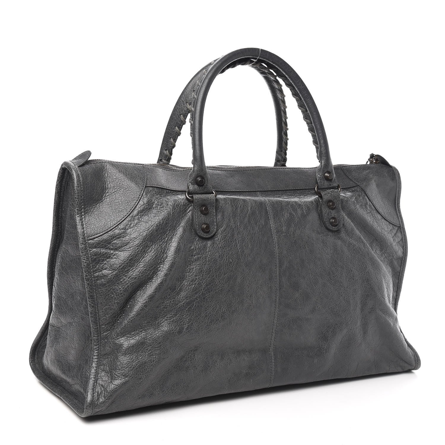 Balenciaga Agneau Classic Hardware Work Gris Tarmac 2 of 9