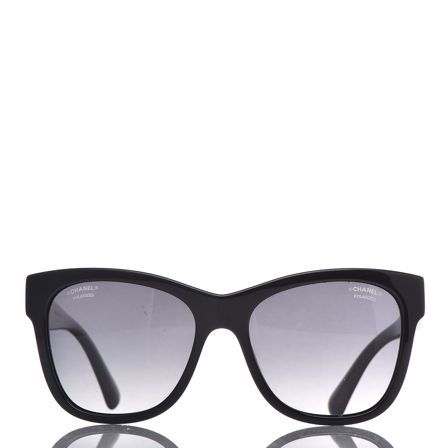 Chanel Polarized Square CC Sunglasses 5380 Black 2 of 9