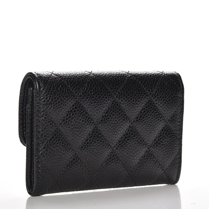 Chanel Caviar Quilted Flap Card Holder Black 3 of 9