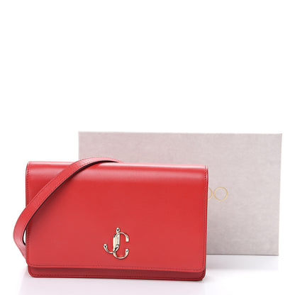 Jimmy Choo Calfskin Palace Wallet On Chain Royal Red 8 of 8