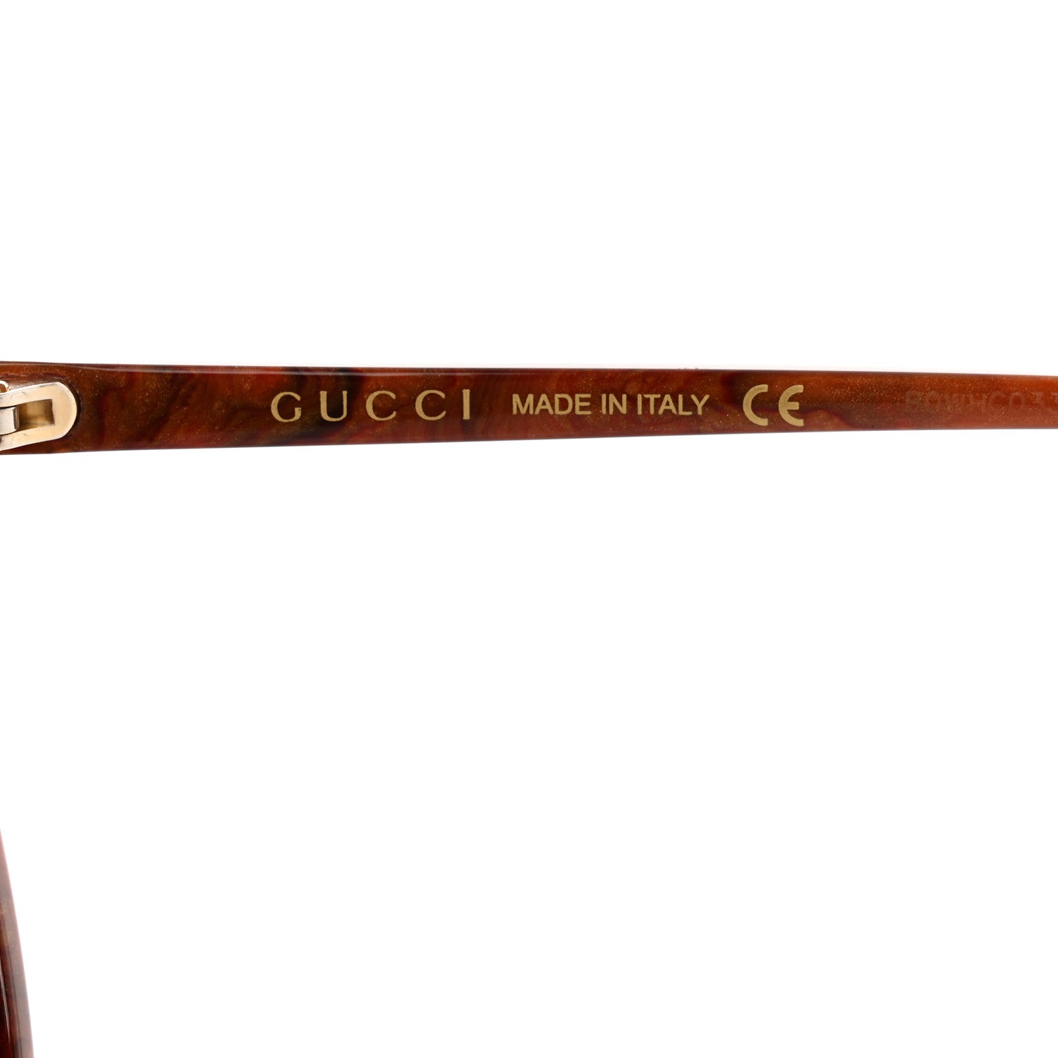 Gucci Aviator Crystal Brow Sunglasses GG0732S Havana Brown 6 of 7