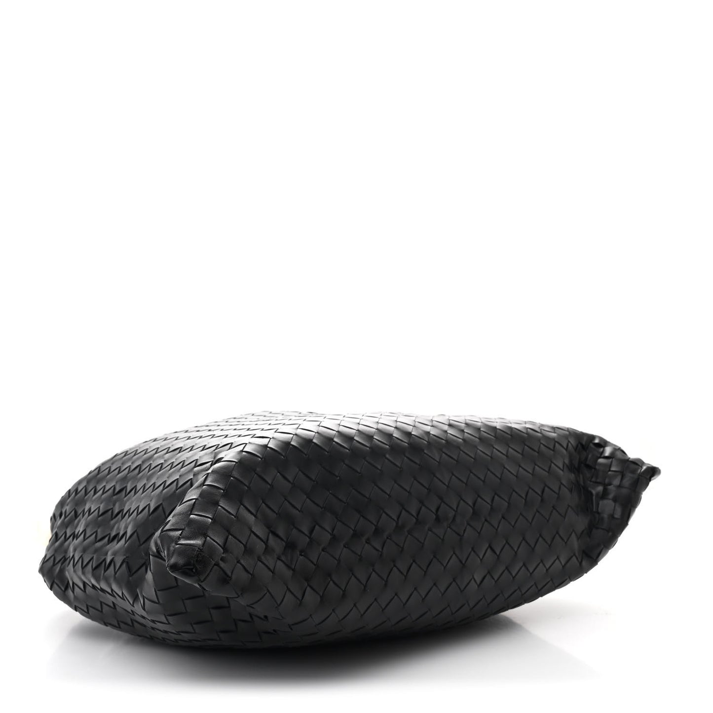 Calfskin Intrecciato Large Hop Black