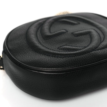 Gucci Pebbled Calfskin Mini Soho Chain Bag Black 8 of 9