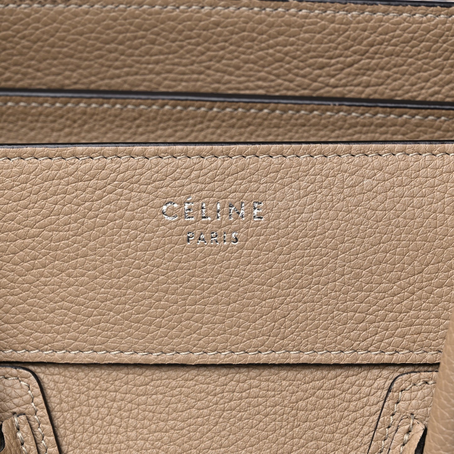Drummed Calfskin Mini Luggage Dune