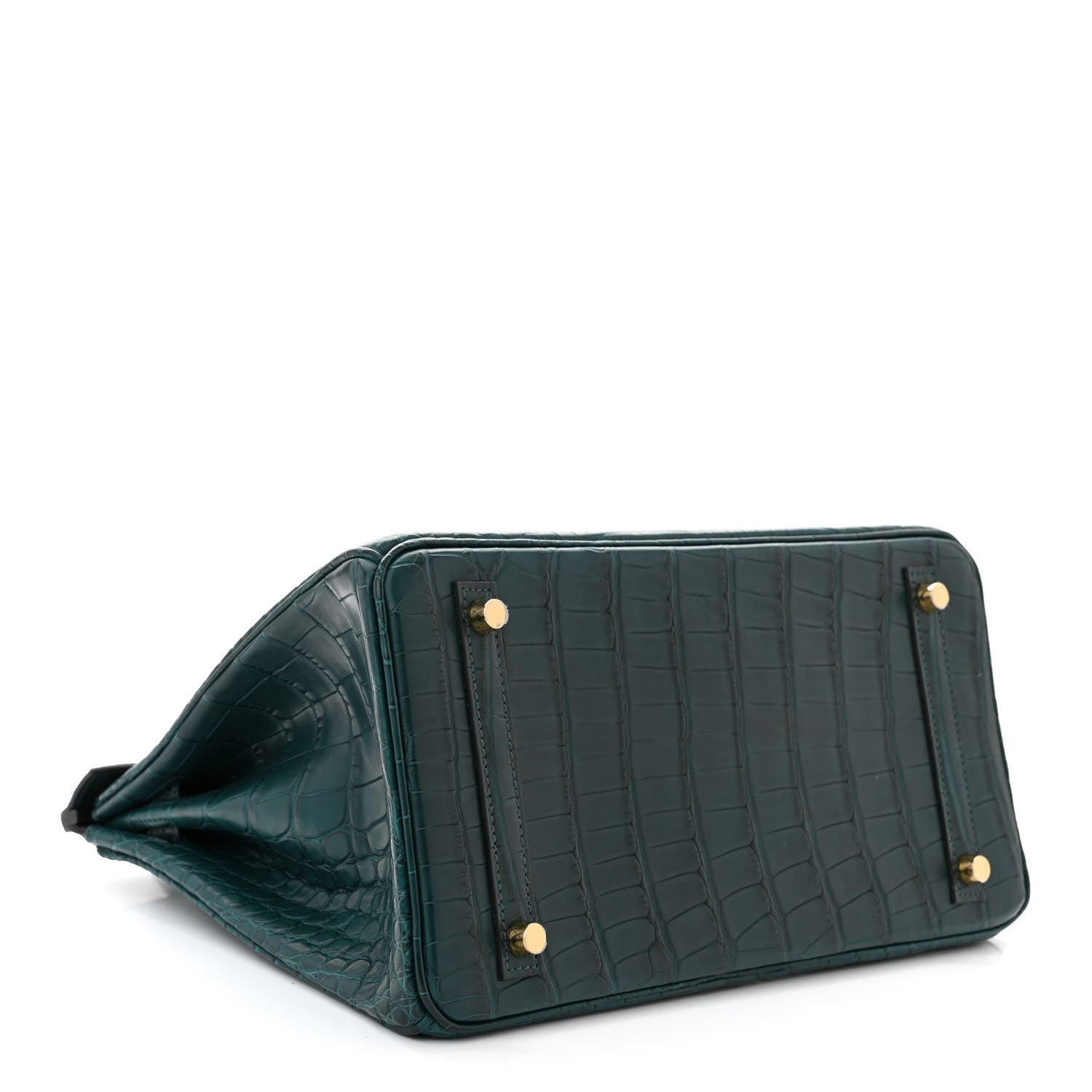 Hermes Matte Alligator Birkin 30 Vert Cypress 4 of 12