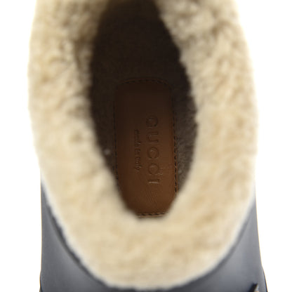 Gucci Rubber Wool Womens Crossy Ankle Boots 37 Black Butterscotch 7 of 8