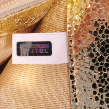 Jimmy Choo Glitter Fabric Reese Clutch Wallet Metallic 6 of 8