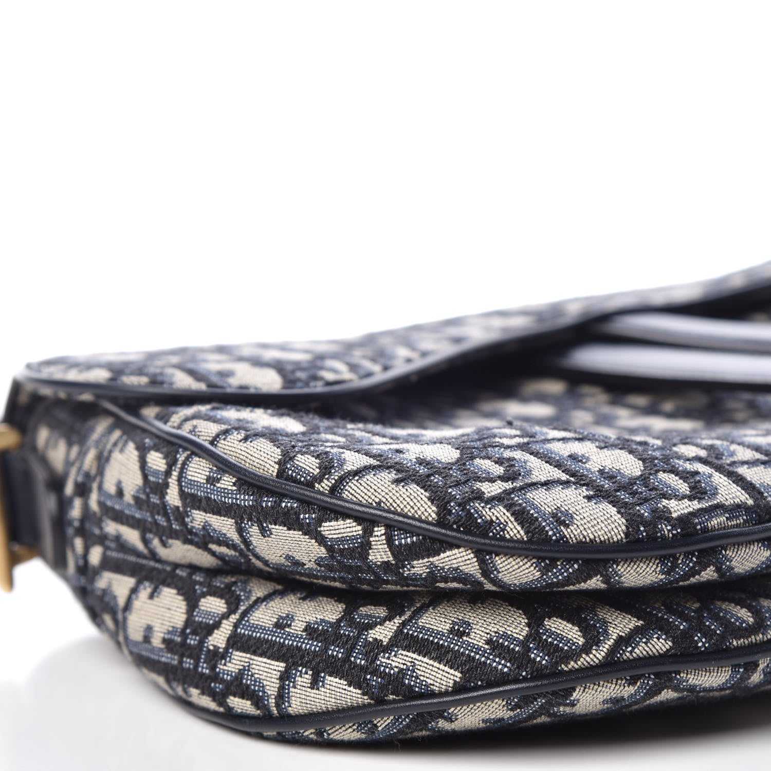 Christian Dior Oblique Saddle Bag Blue 5 of 9