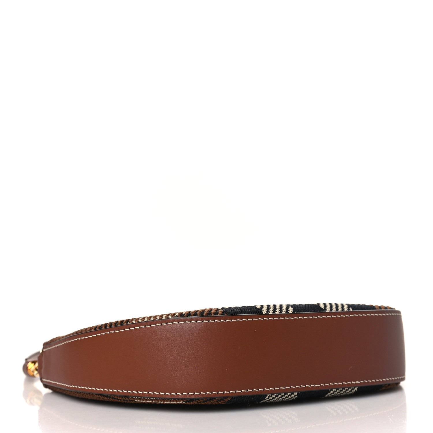 Burberry Canvas Calfskin Check Knitted Small Olympia Birch Brown 4 of 8