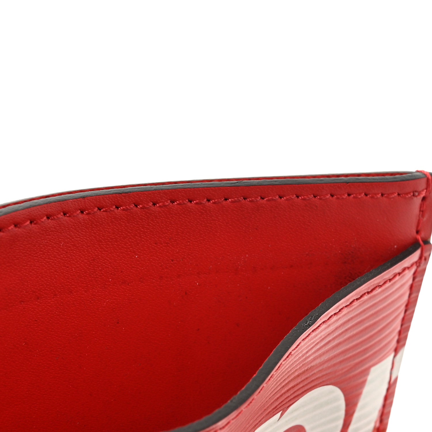 Louis Vuitton X SUPREME Epi Card Holder Red 8 of 11