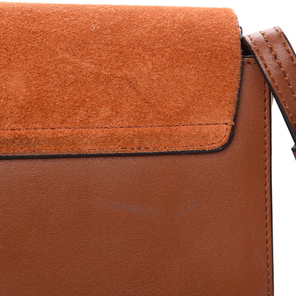 Chloe Suede Calfskin Small Faye Shoulder Bag Tobacco 12 of 13