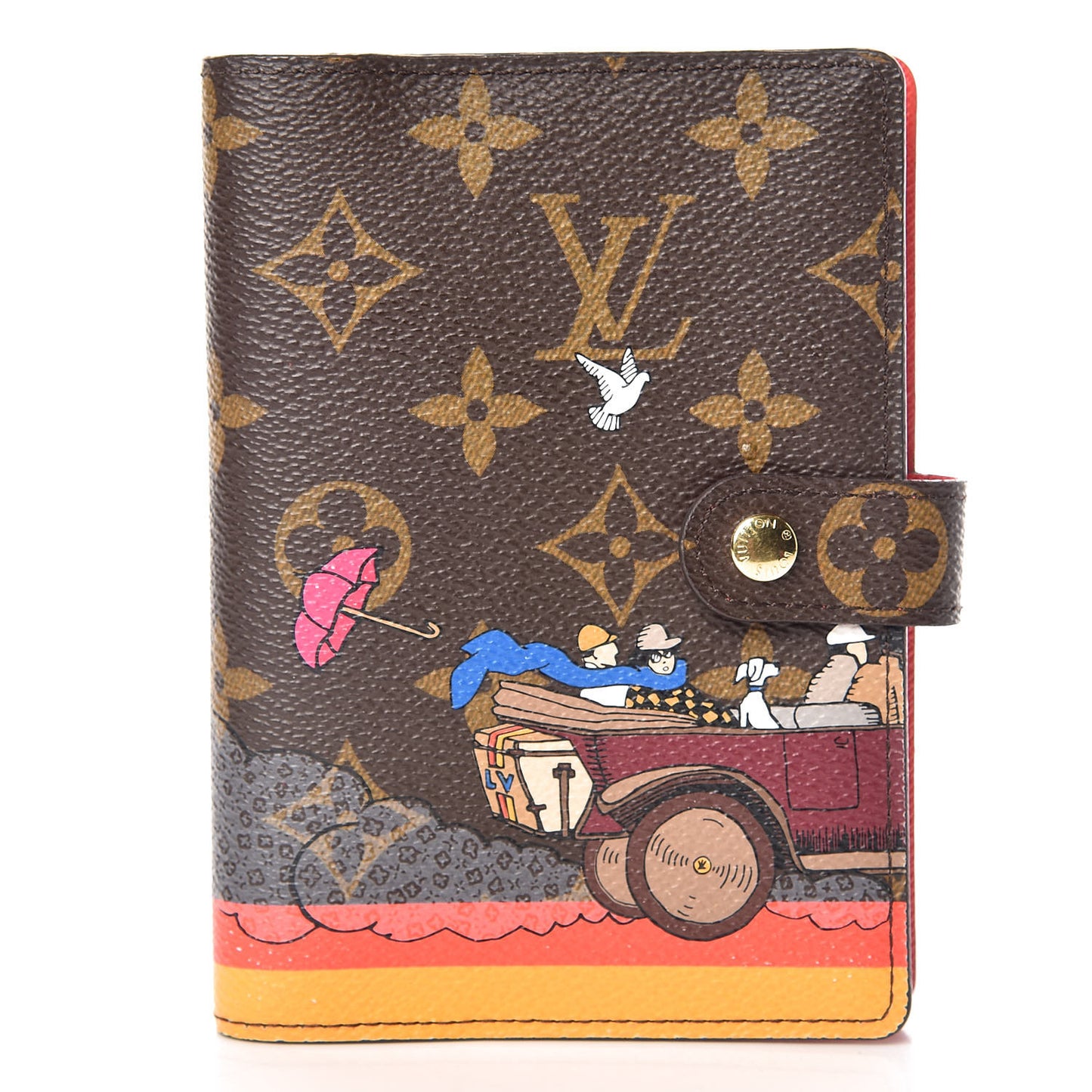 Monogram 2015 Christmas Animation Small Ring Agenda Cover Poppy