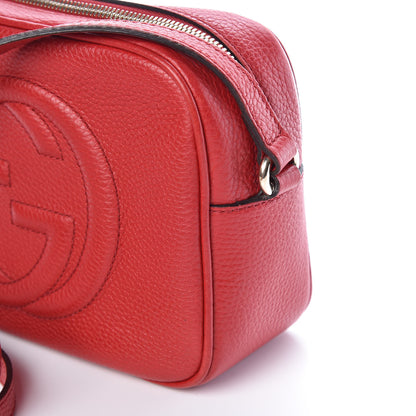 Gucci Pebbled Calfskin Small Soho Disco Bag Tabasco Red 14 of 17
