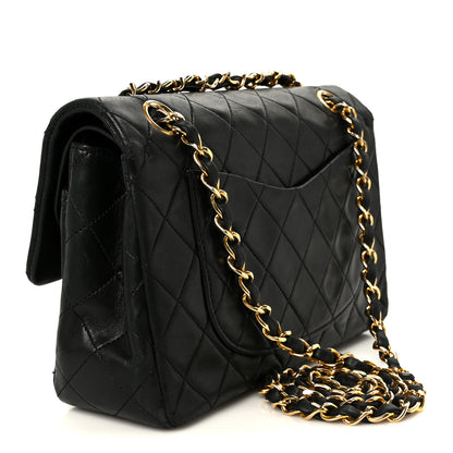 Chanel Lambskin Quilted Small Double Flap Black 3 of 12