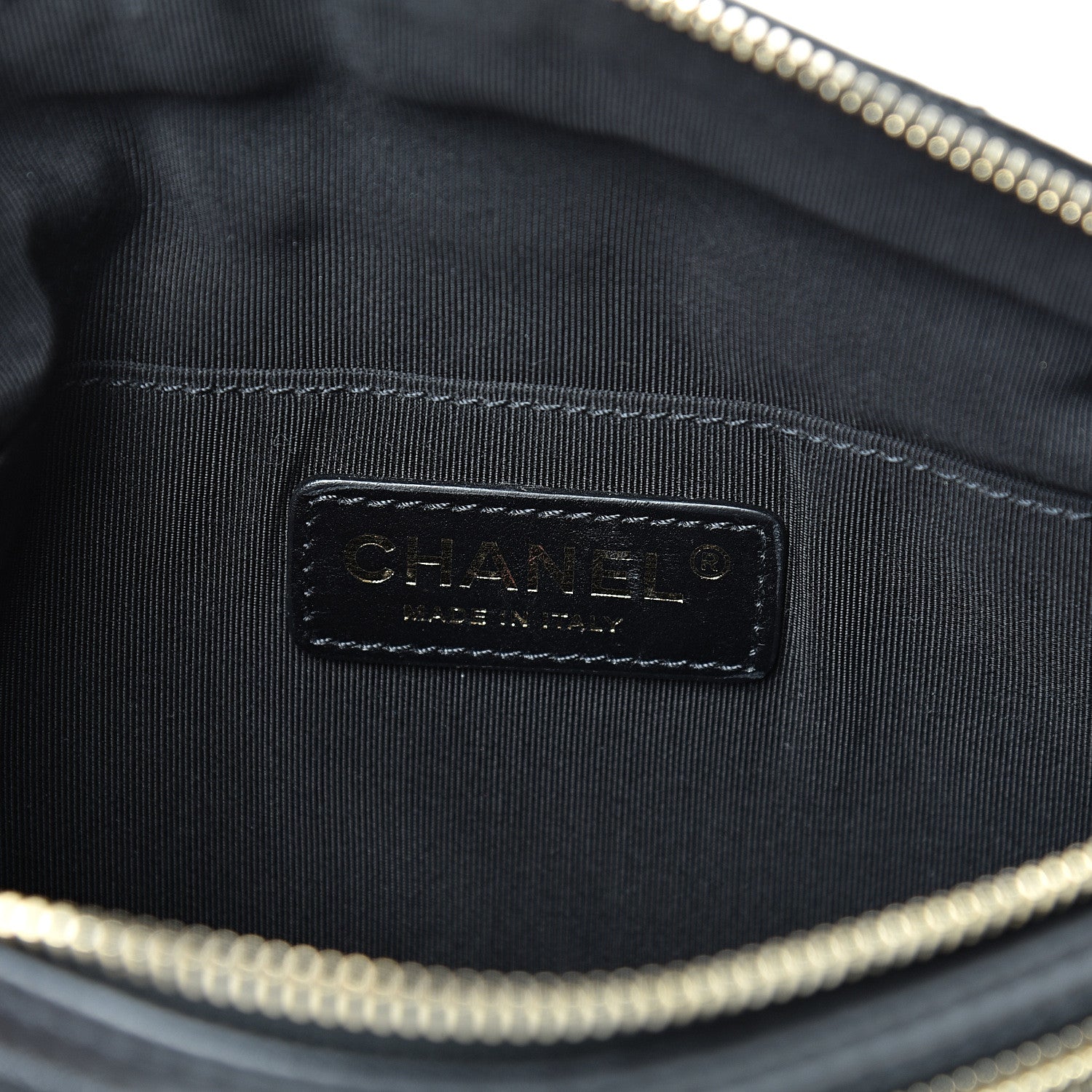 Chanel Aged Calfskin Quilted Waist Bag With Coin Purse Black 5 of 9